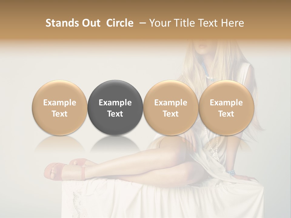 Young Portrait Glamour PowerPoint Template