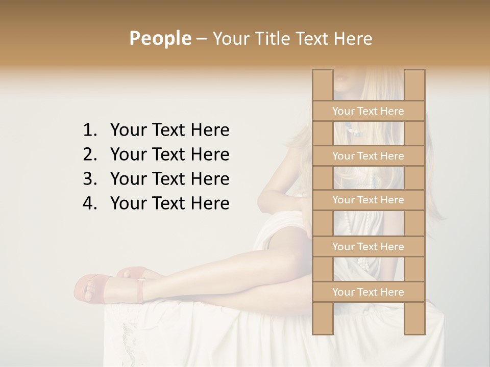Young Portrait Glamour PowerPoint Template