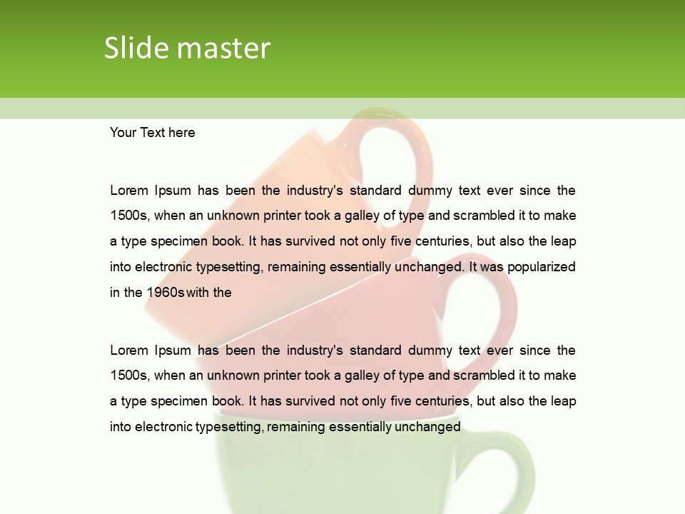 Table Red Breakfast PowerPoint Template