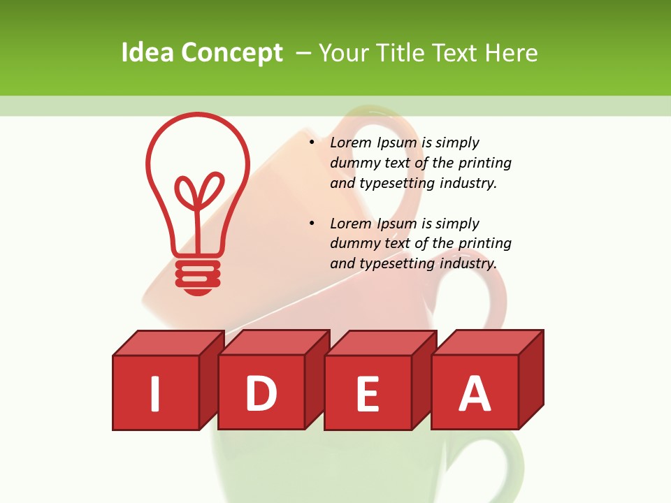 Table Red Breakfast PowerPoint Template