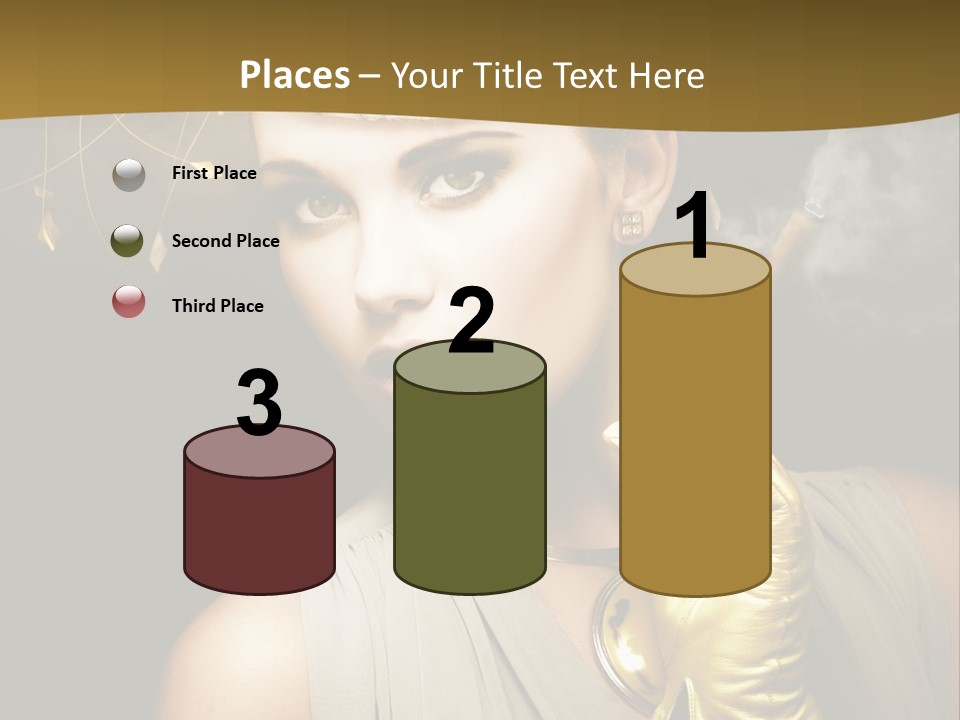 Vintage Trendy Yellow PowerPoint Template