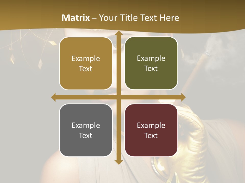 Vintage Trendy Yellow PowerPoint Template