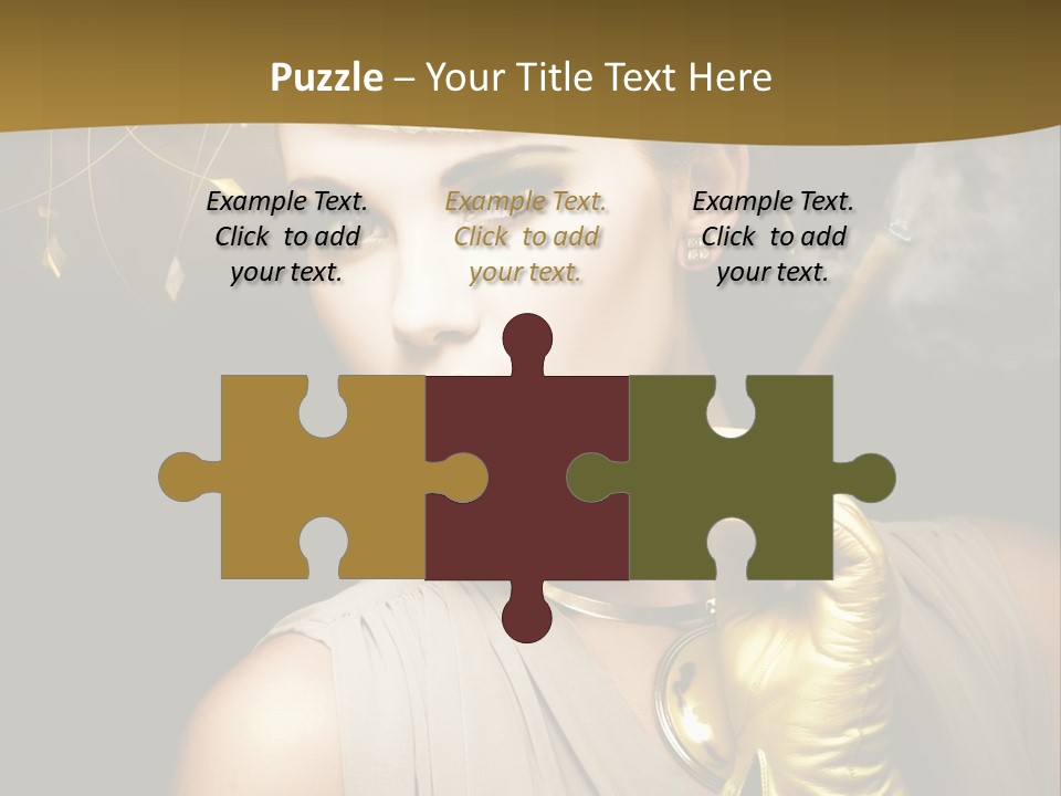 Vintage Trendy Yellow PowerPoint Template