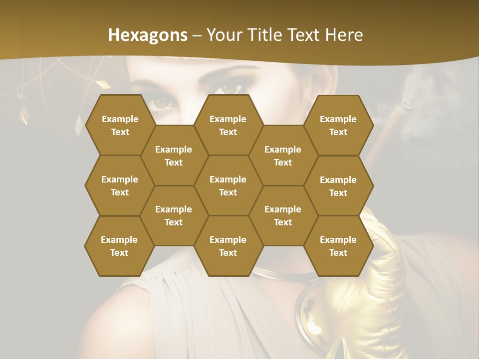 Vintage Trendy Yellow PowerPoint Template