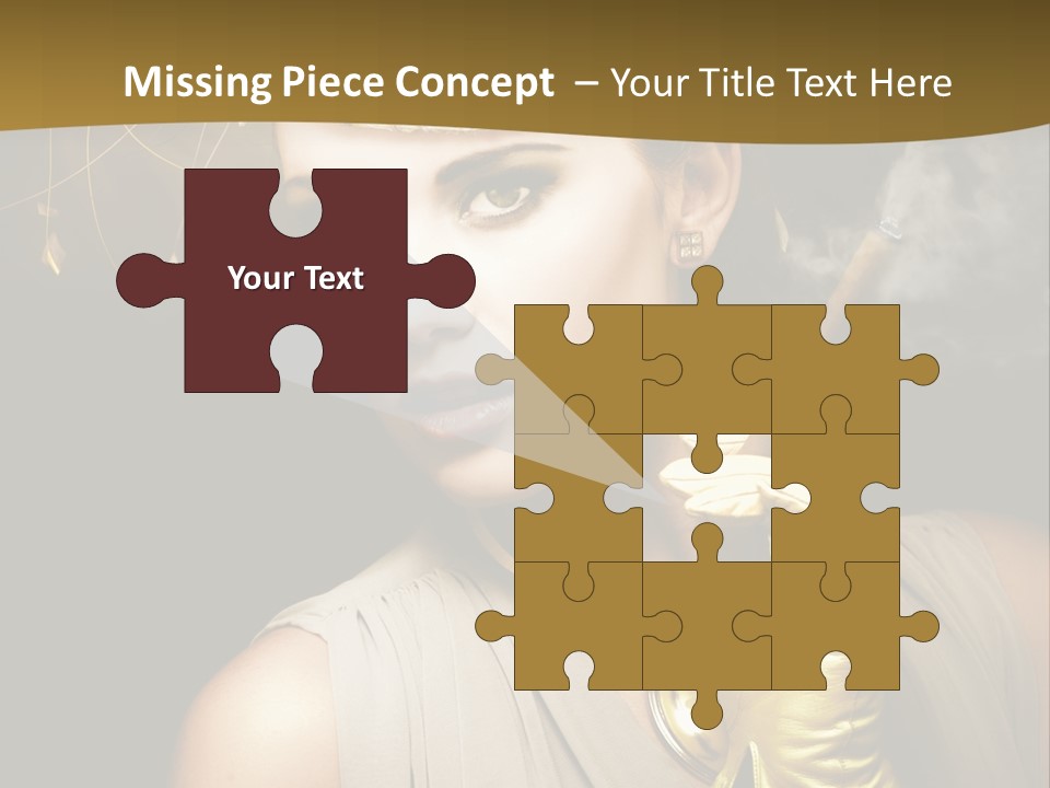 Vintage Trendy Yellow PowerPoint Template