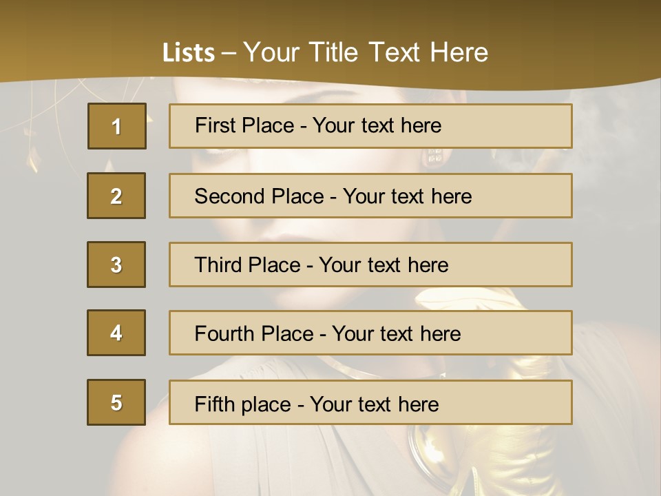 Vintage Trendy Yellow PowerPoint Template