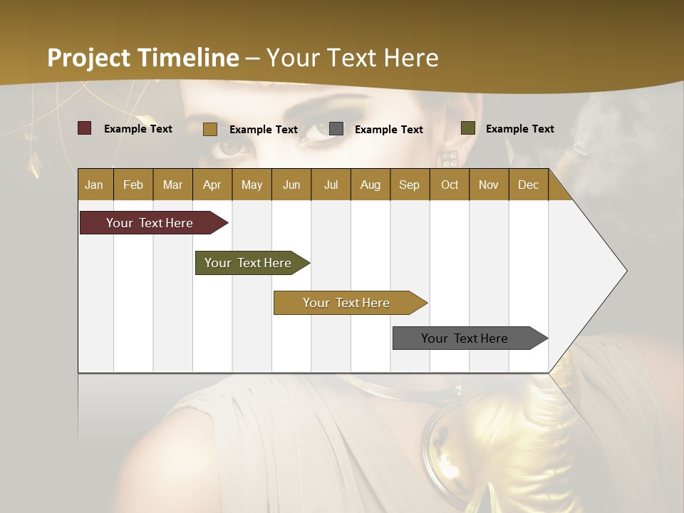 Vintage Trendy Yellow PowerPoint Template