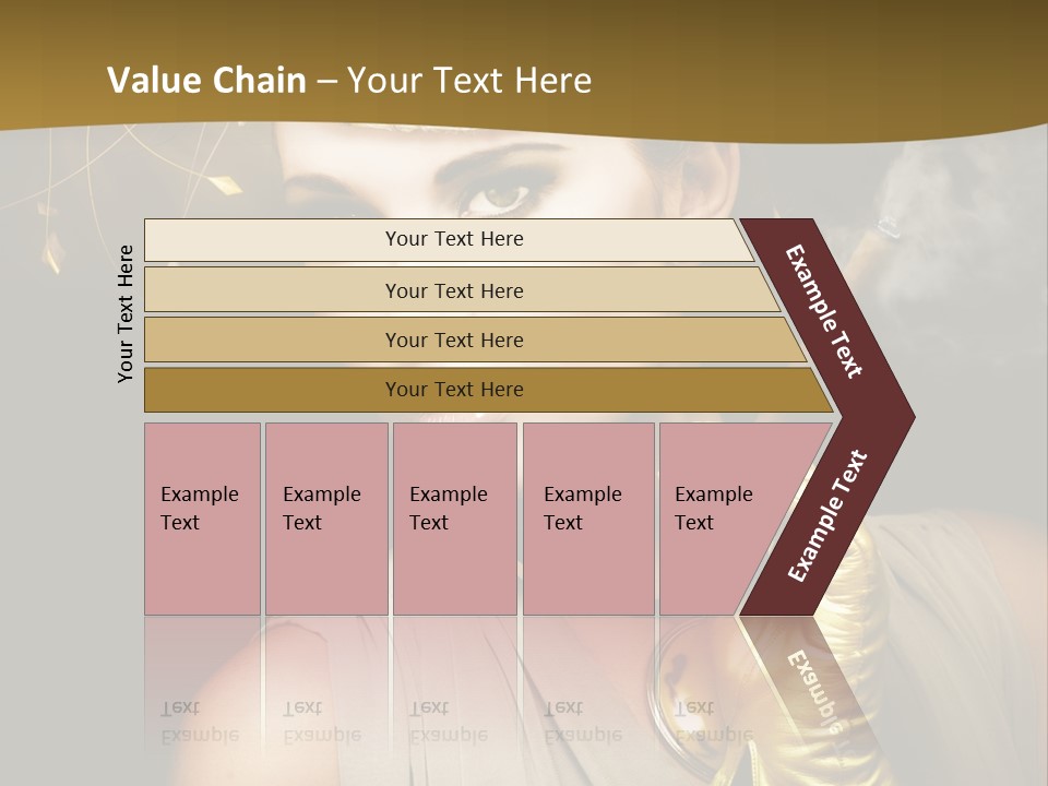 Vintage Trendy Yellow PowerPoint Template