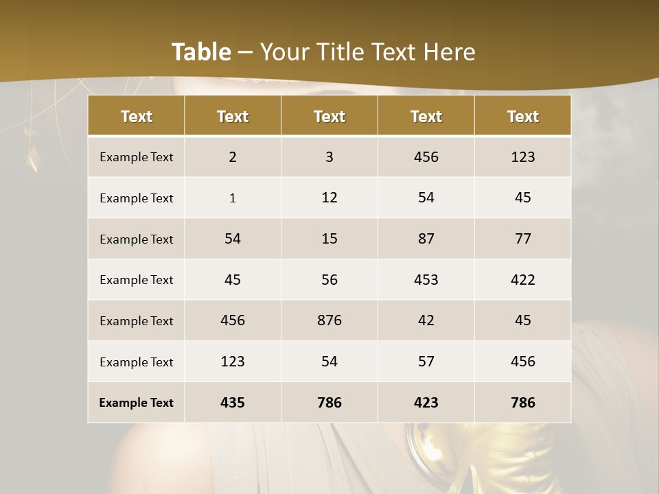 Vintage Trendy Yellow PowerPoint Template