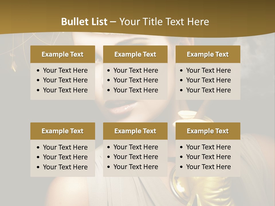 Vintage Trendy Yellow PowerPoint Template