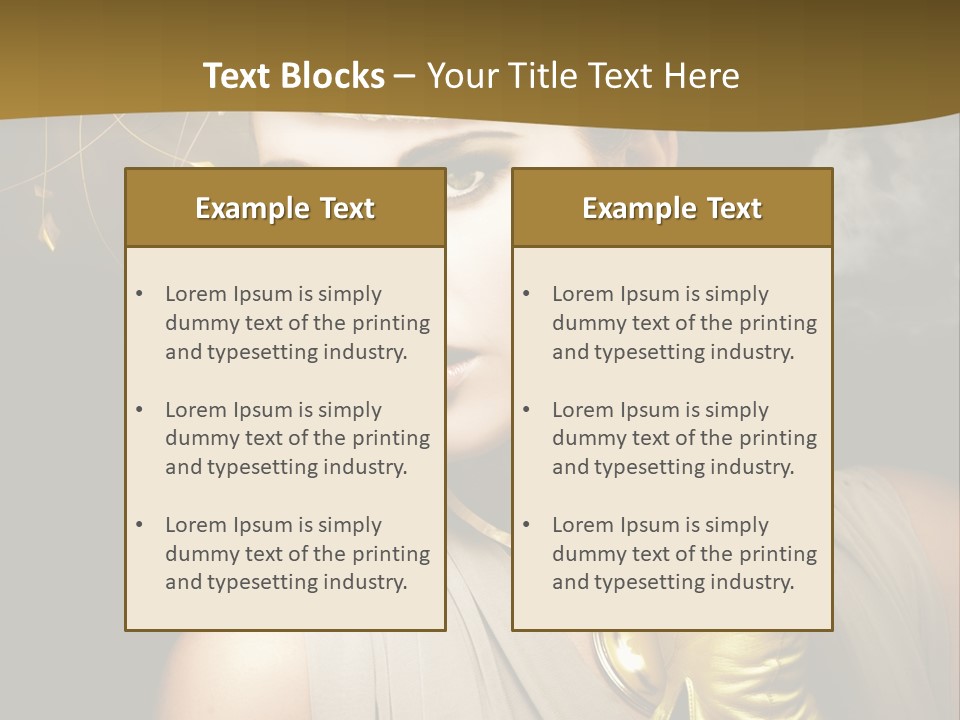 Vintage Trendy Yellow PowerPoint Template