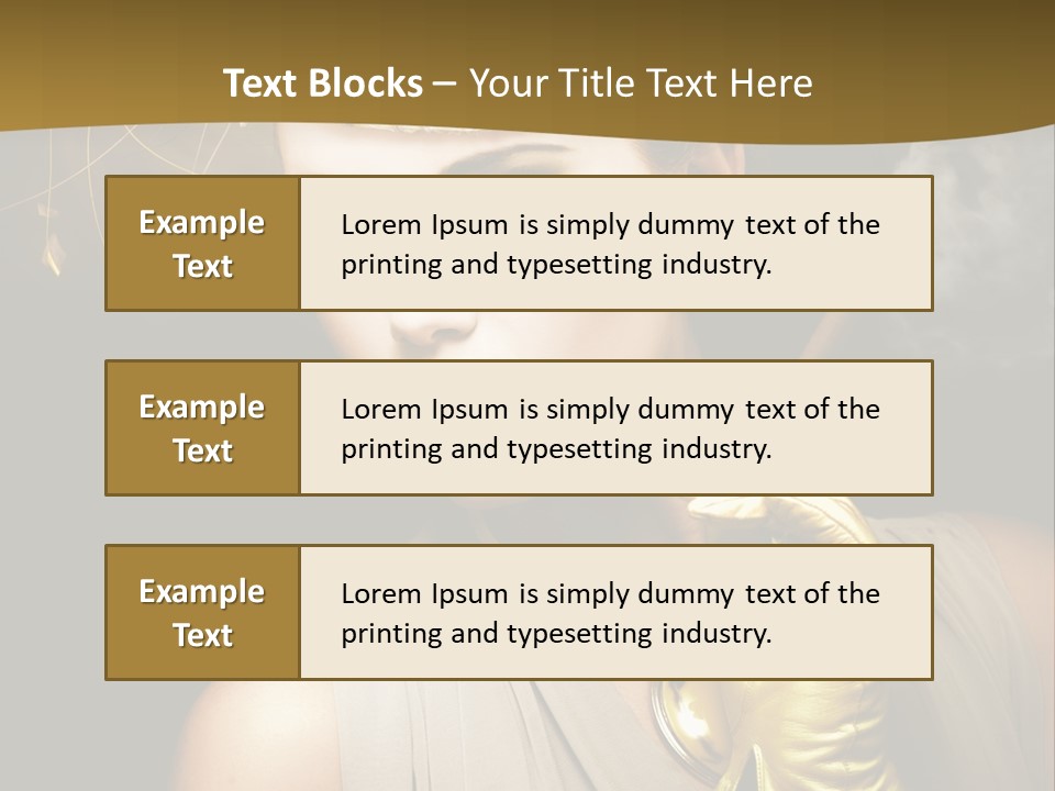 Vintage Trendy Yellow PowerPoint Template