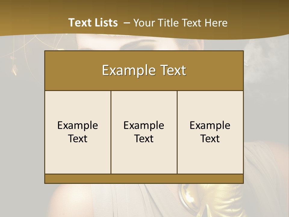 Vintage Trendy Yellow PowerPoint Template