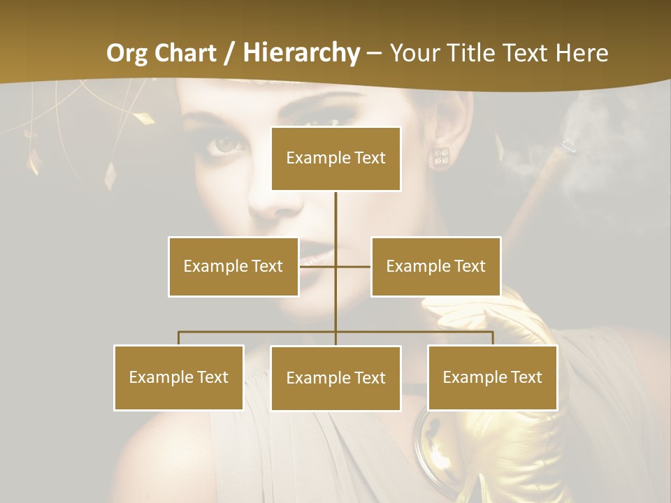 Vintage Trendy Yellow PowerPoint Template
