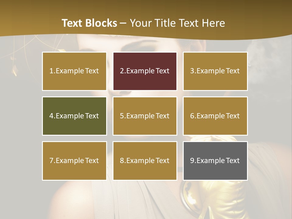 Vintage Trendy Yellow PowerPoint Template