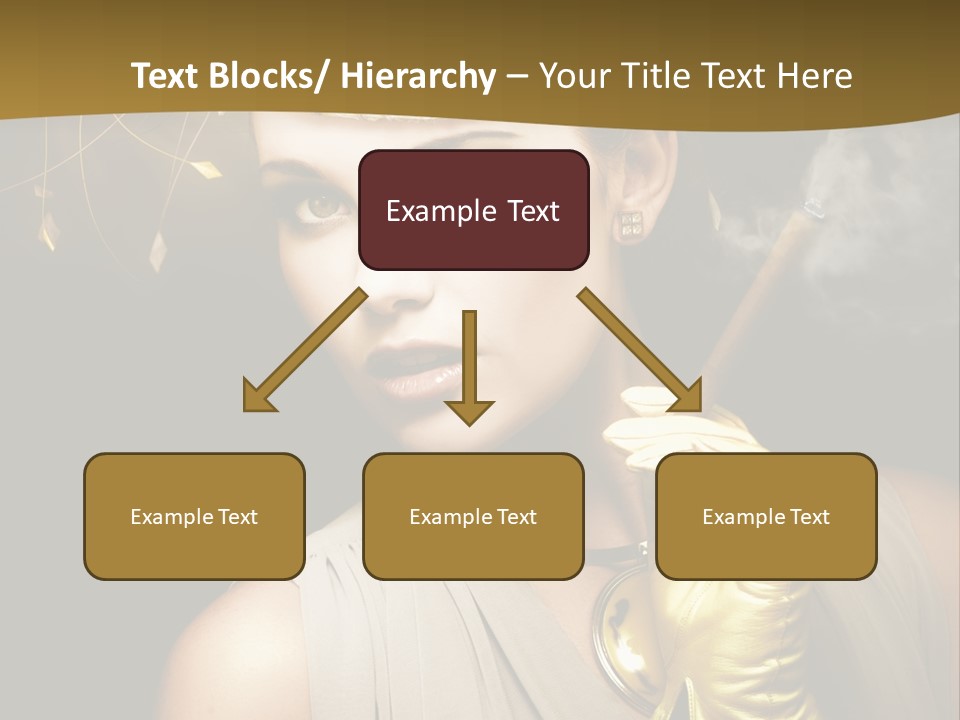Vintage Trendy Yellow PowerPoint Template