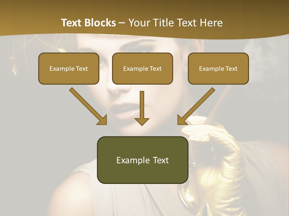 Vintage Trendy Yellow PowerPoint Template
