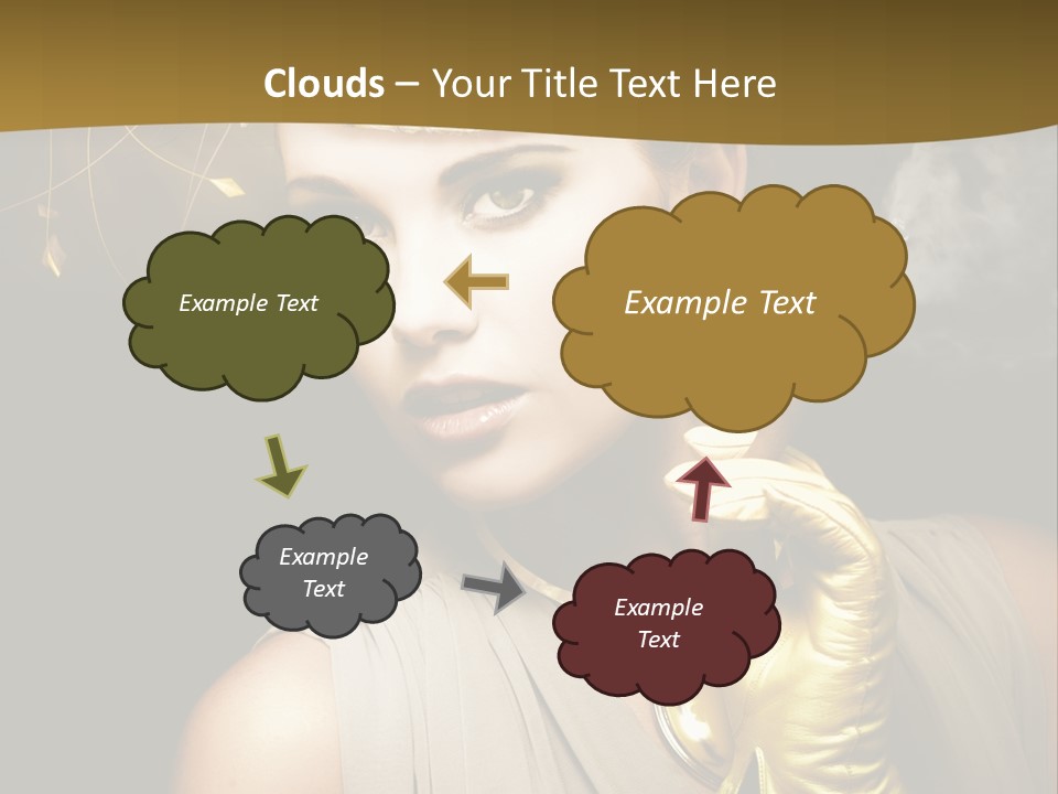 Vintage Trendy Yellow PowerPoint Template