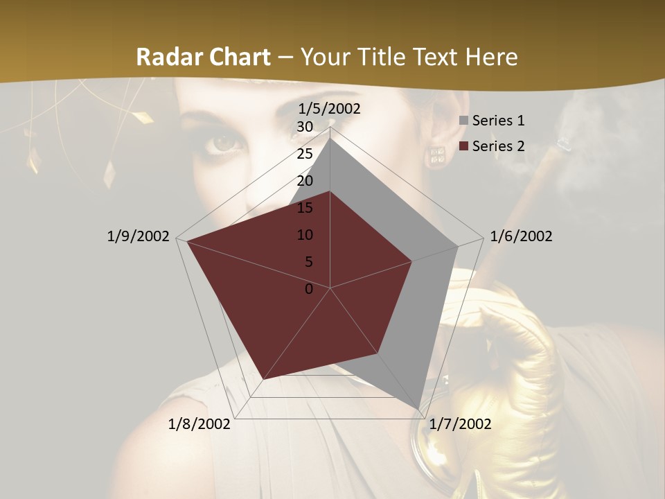 Vintage Trendy Yellow PowerPoint Template