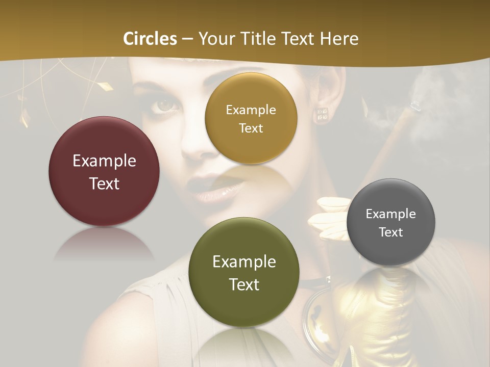 Vintage Trendy Yellow PowerPoint Template