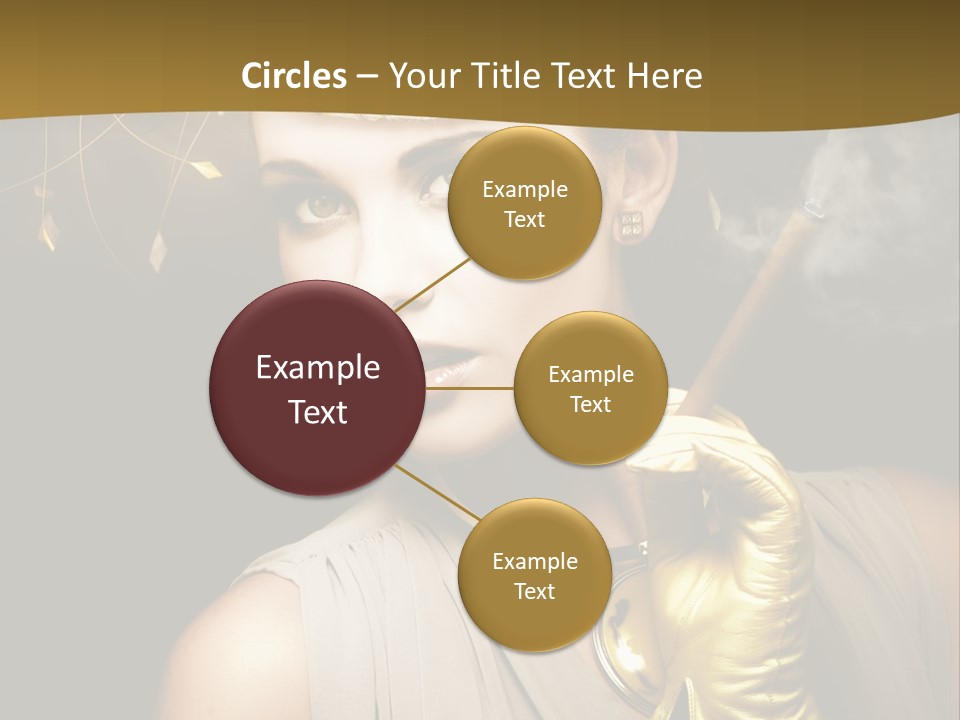 Vintage Trendy Yellow PowerPoint Template