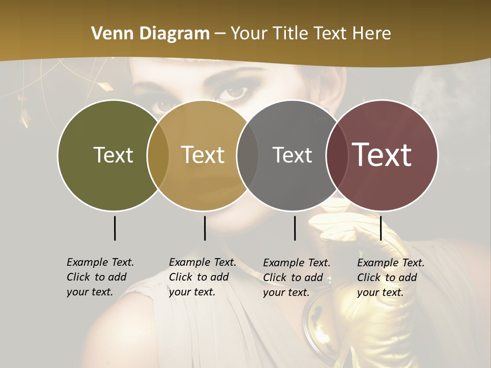 Vintage Trendy Yellow PowerPoint Template