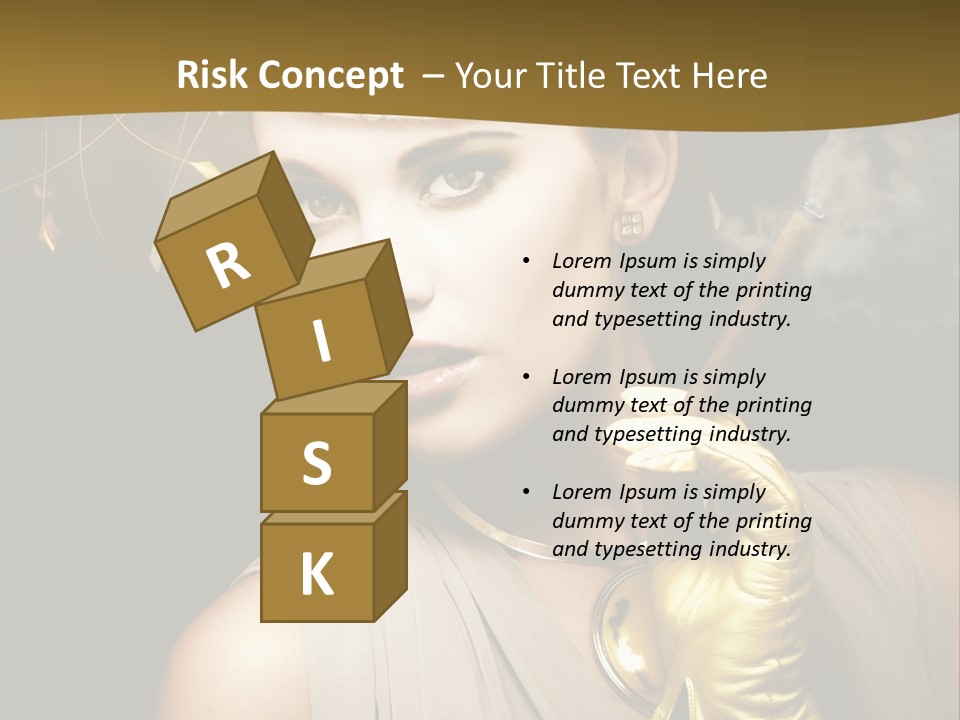 Vintage Trendy Yellow PowerPoint Template