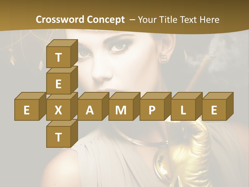 Vintage Trendy Yellow PowerPoint Template