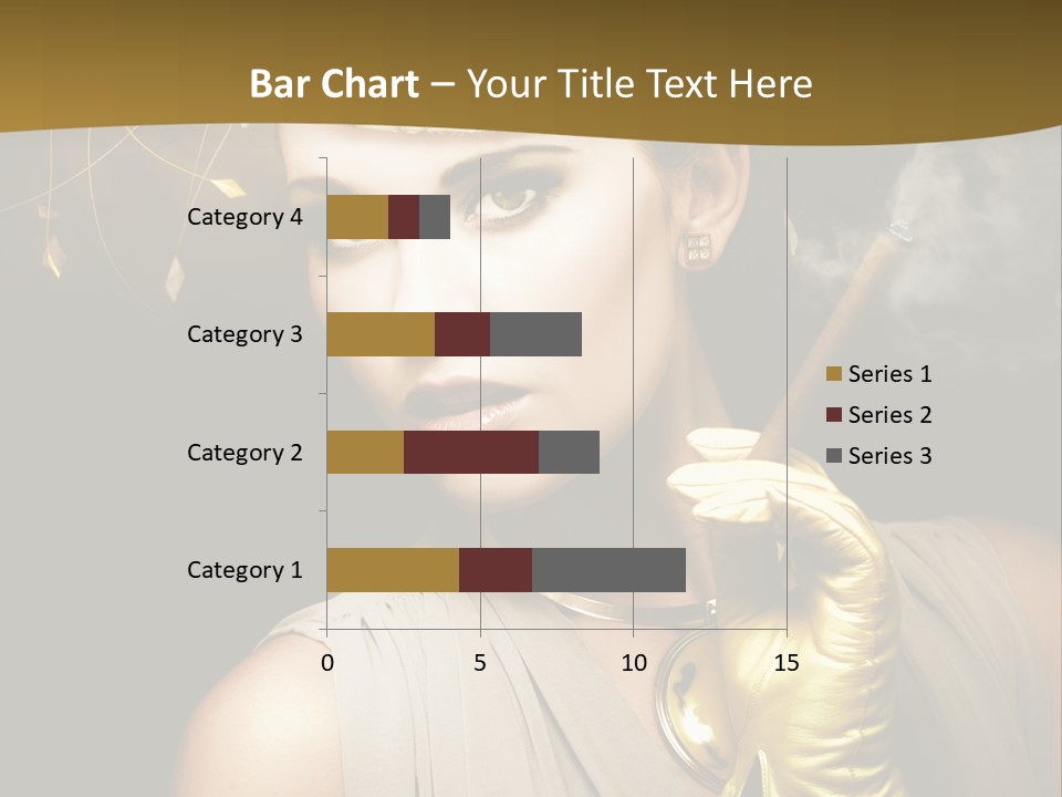Vintage Trendy Yellow PowerPoint Template