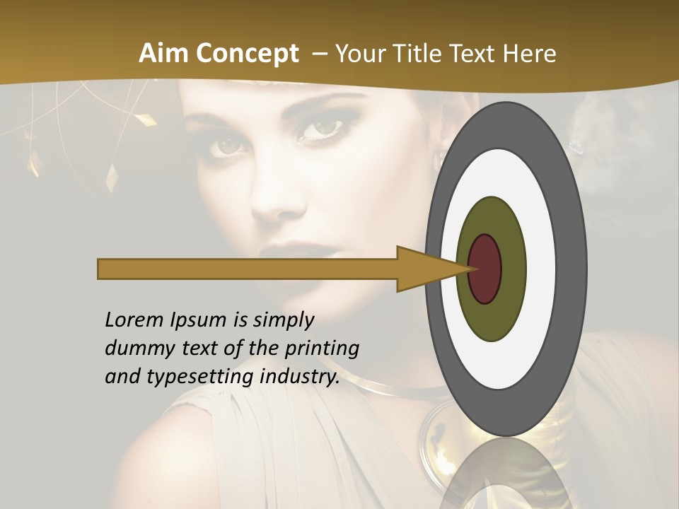 Vintage Trendy Yellow PowerPoint Template