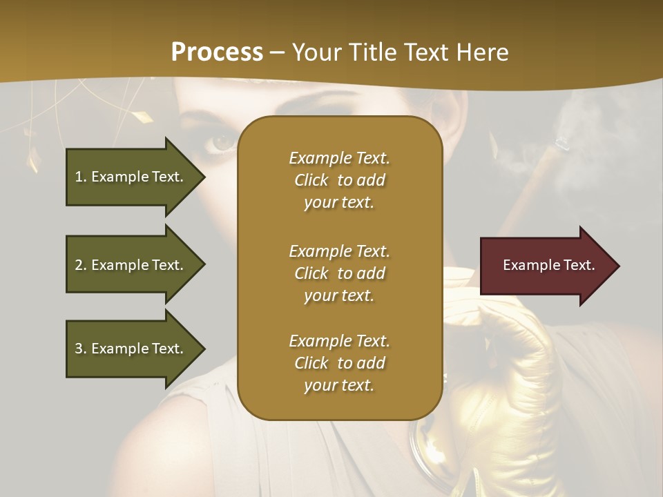 Vintage Trendy Yellow PowerPoint Template