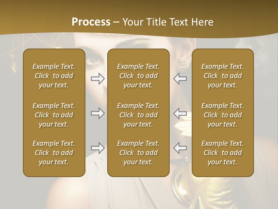 Vintage Trendy Yellow PowerPoint Template