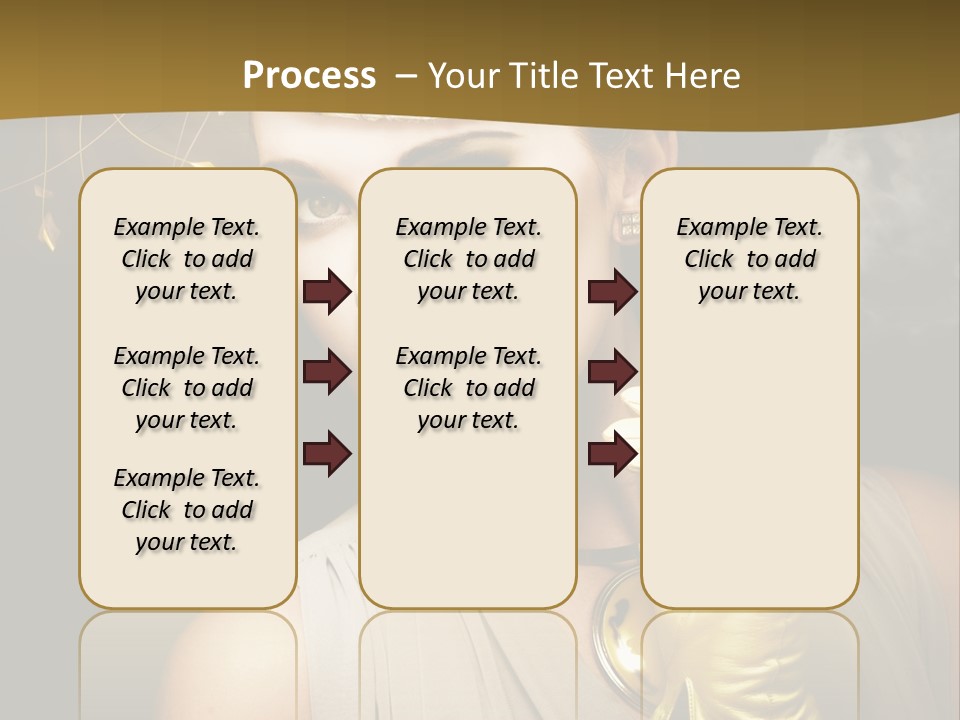 Vintage Trendy Yellow PowerPoint Template