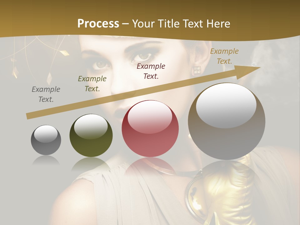 Vintage Trendy Yellow PowerPoint Template