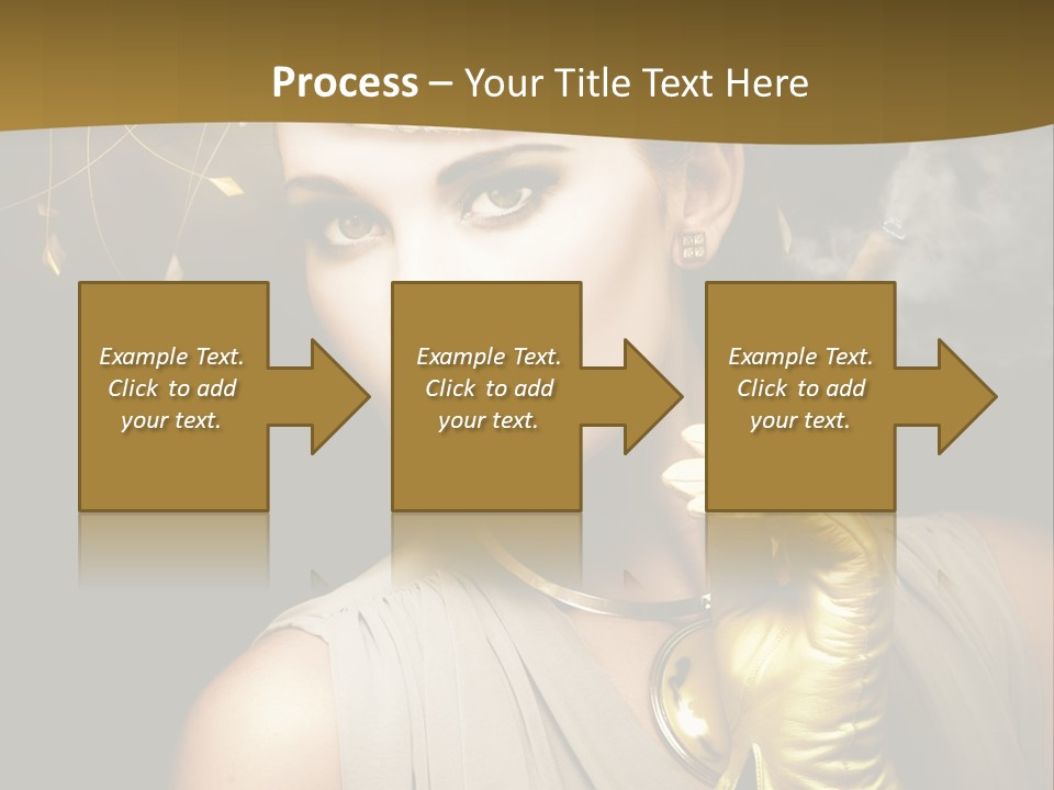Vintage Trendy Yellow PowerPoint Template
