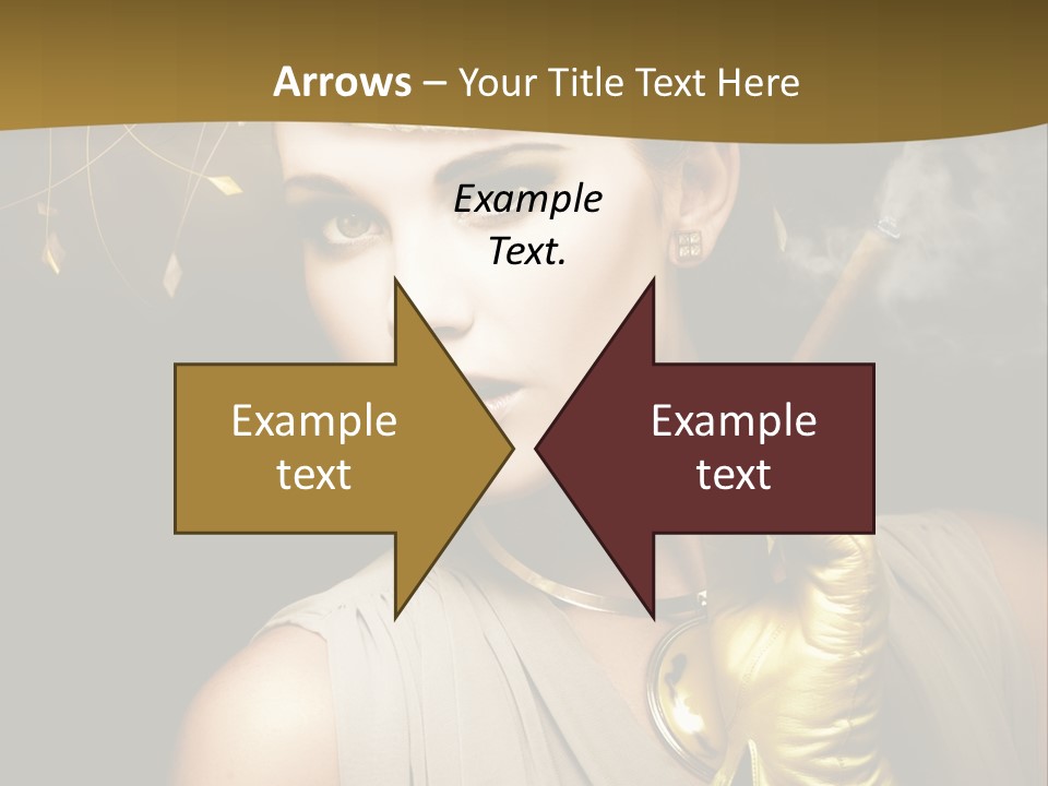 Vintage Trendy Yellow PowerPoint Template