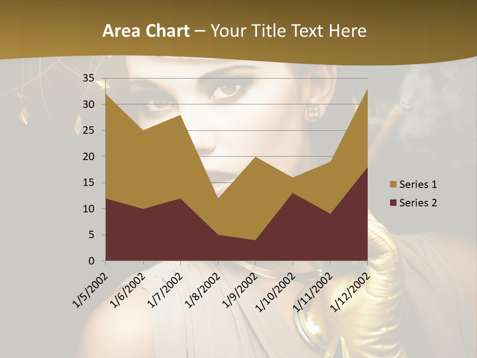 Vintage Trendy Yellow PowerPoint Template