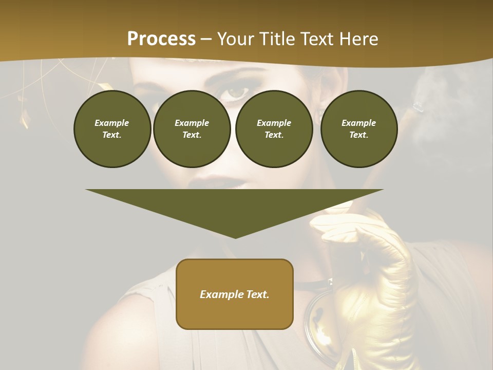 Vintage Trendy Yellow PowerPoint Template