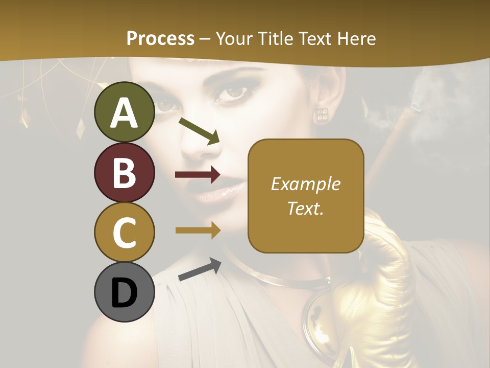 Vintage Trendy Yellow PowerPoint Template