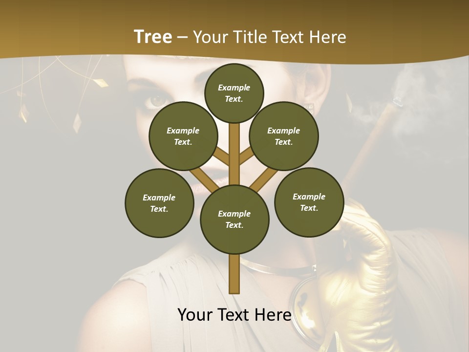 Vintage Trendy Yellow PowerPoint Template