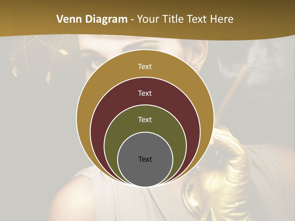 Vintage Trendy Yellow PowerPoint Template