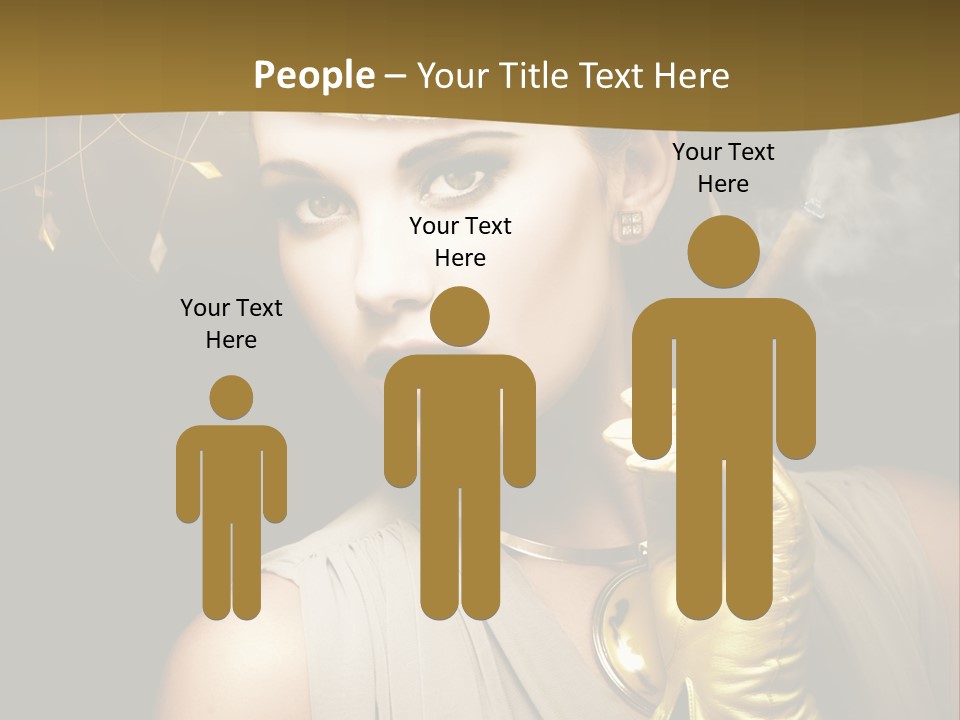 Vintage Trendy Yellow PowerPoint Template