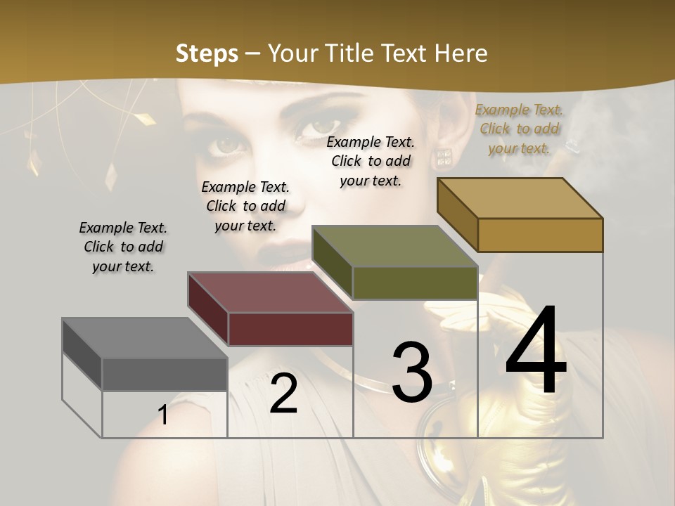 Vintage Trendy Yellow PowerPoint Template