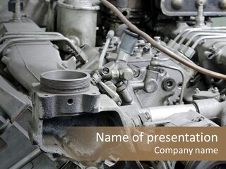 Pulley Car Mechanical PowerPoint Template