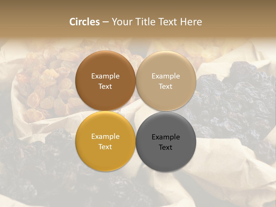 Organic Vegetarian Blue PowerPoint Template