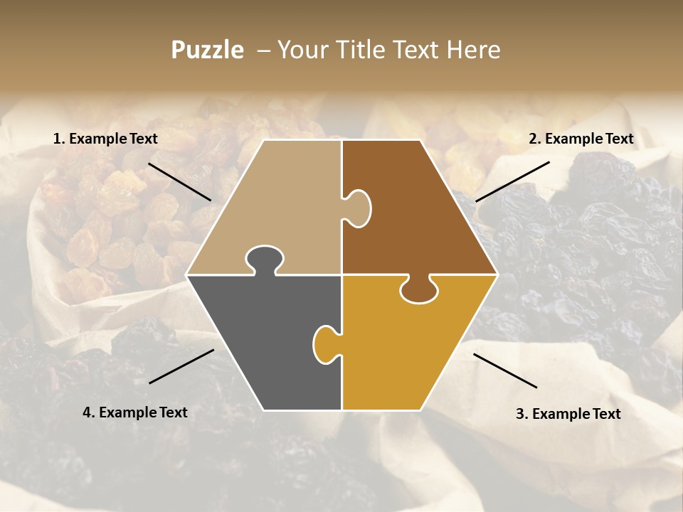 Organic Vegetarian Blue PowerPoint Template