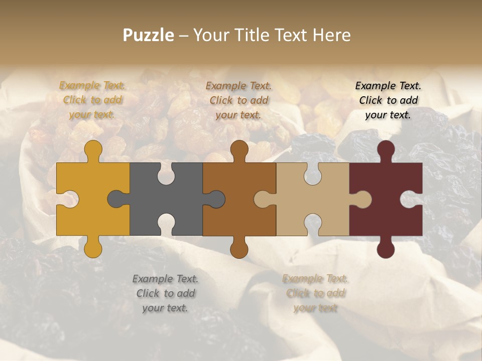 Organic Vegetarian Blue PowerPoint Template