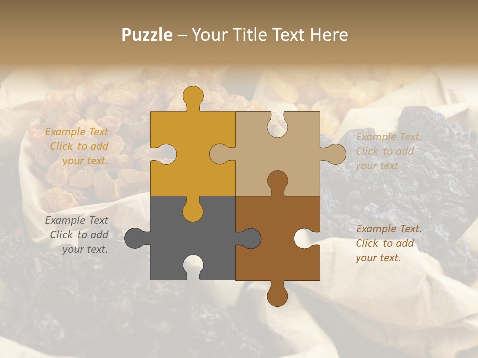 Organic Vegetarian Blue PowerPoint Template