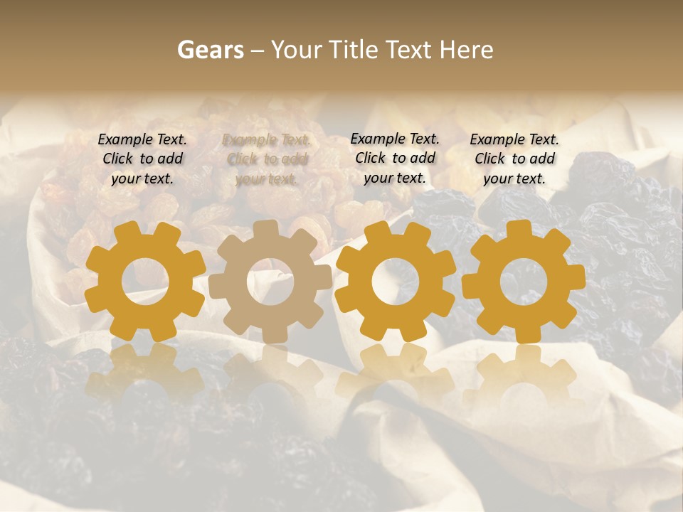 Organic Vegetarian Blue PowerPoint Template