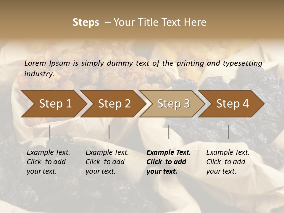 Organic Vegetarian Blue PowerPoint Template